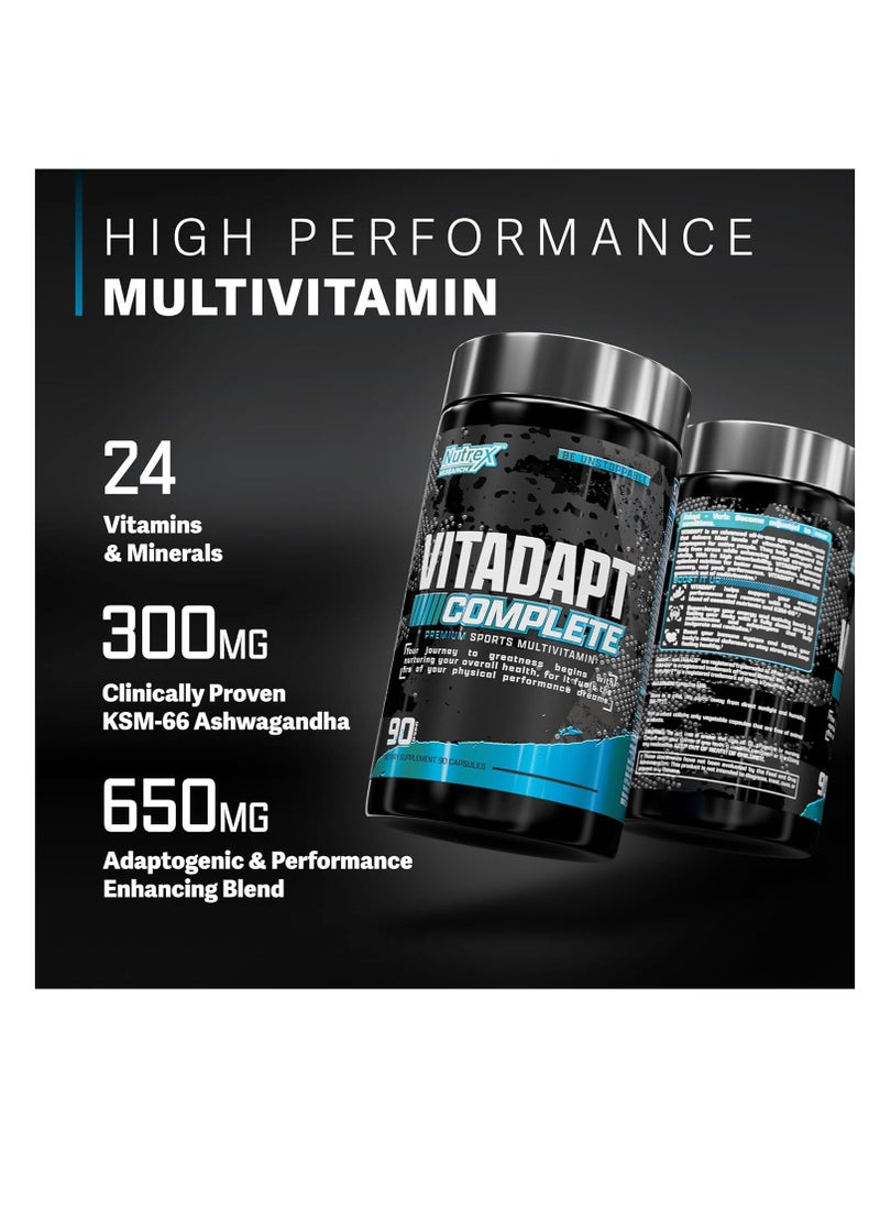 Nutrex Research Vitadapt Complete Sports Multivitamin for Men and Women 90 Tablets  - Image 3