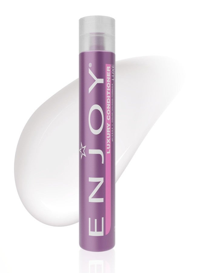 Enjoy Luxury Conditioner- Eliminates Frizz Cleansing Moisturizing Smoothing - Sulfate Free For Thick Coarse or Curly Hair (10.1 Fl Oz) - Image 1