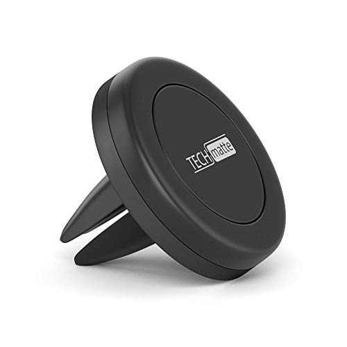 TechMatte Car Mount, MagGrip Air Vent Magnetic Universal Car Mount Holder for Smartphones Including iPhone 7, 6, 6S, Galaxy S7, S7 Edge Black, Portable Electronic Device Mount - Image 1