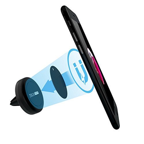 TechMatte Car Mount, MagGrip Air Vent Magnetic Universal Car Mount Holder for Smartphones Including iPhone 7, 6, 6S, Galaxy S7, S7 Edge Black, Portable Electronic Device Mount - Image 5