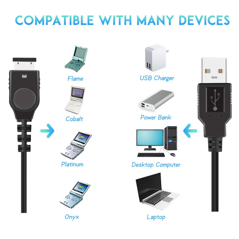 Xahpower Charger for Gameboy Advance sp, GBA SP Charger Cable Cord for Nintendo DS Original Console(NDS)/Game Boy Advance SP - Image 4