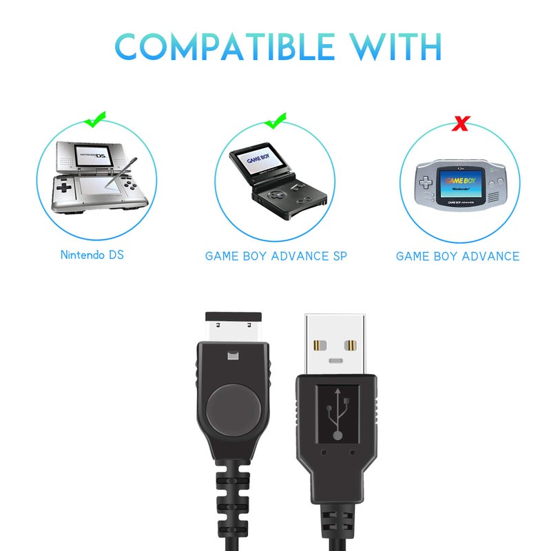 Xahpower Charger for Gameboy Advance sp, GBA SP Charger Cable Cord for Nintendo DS Original Console(NDS)/Game Boy Advance SP - Image 3