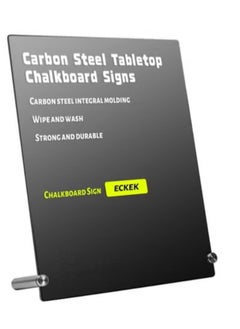 Eckek Ekek  Chalkboard Sign Tabletop Chalkboard Signs with Base Stand Carbon Steel Menu Chalkboard Stand,Message Board for Shop, Restaurant, Home Decoration  - Image 1