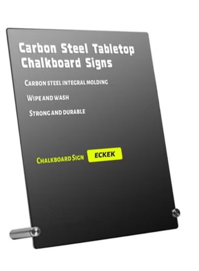 Eckek Ekek  Chalkboard Sign Tabletop Chalkboard Signs with Base Stand Carbon Steel Menu Chalkboard Stand,Message Board for Shop, Restaurant, Home Decoration - Image 1