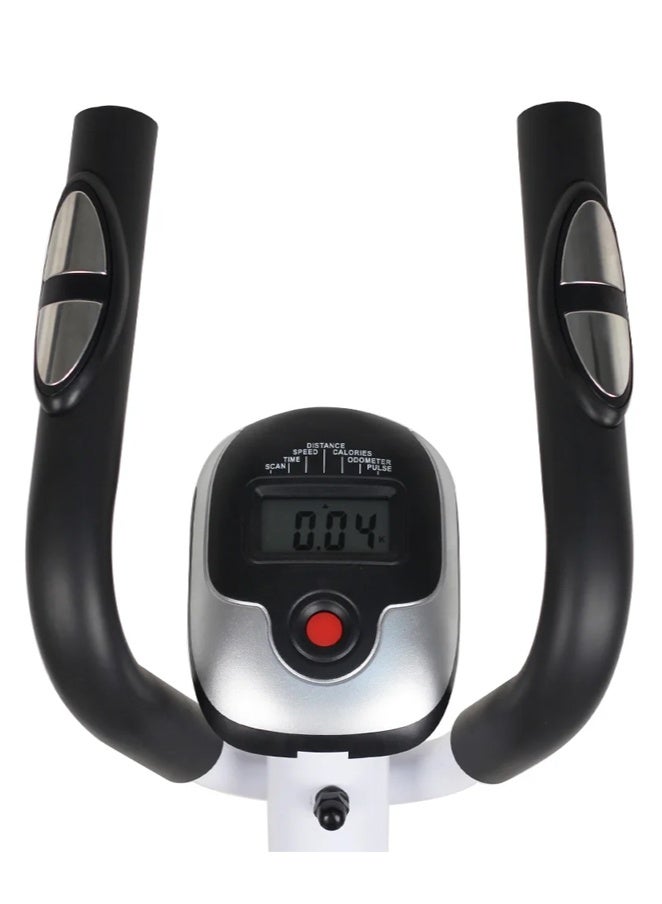 Fitness World An exercise bike with an LCD screen and adjustable magnetic resistance for cardio, training and fitness - Image 2