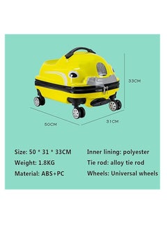 Generic Kids Travel Luggage, 20" Car Shape Children's Bag Trolley Case with 360° Wheels, Portable Toddler Ride-On Rolling Suitcase for Boys Girls, Keep Kids Trip Fun & Release Parents Hands (Blue)  - Image 5