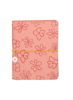 Miniso MINISO Peach Pink Series B6 PU Cover Hardcover Book (64 Sheets) (PDQ) – Elegant and Practical Notebook for Journaling, Writing, and Note-Taking 