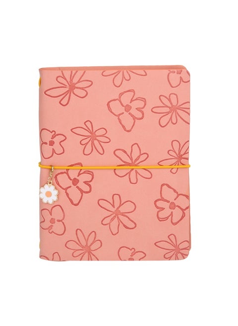 MINISO Peach Pink Series B6 PU Cover Hardcover Book (64 Sheets) (PDQ) – Elegant and Practical Notebook for Journaling, Writing, and Note-Taking