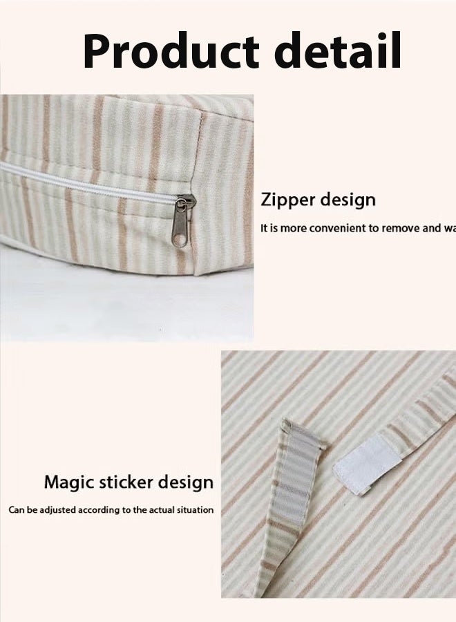 Berma Baby وسادة تغذية الرضع، وسادة دعم تغذية الرضع متعددة الوظائف، مجموعة من 3 قطع، وسادة تغذية متوسطة الحجم مضادة للاختناق، وسادة دعم قابلة للإزالة محمولة للسفر. - Image 2