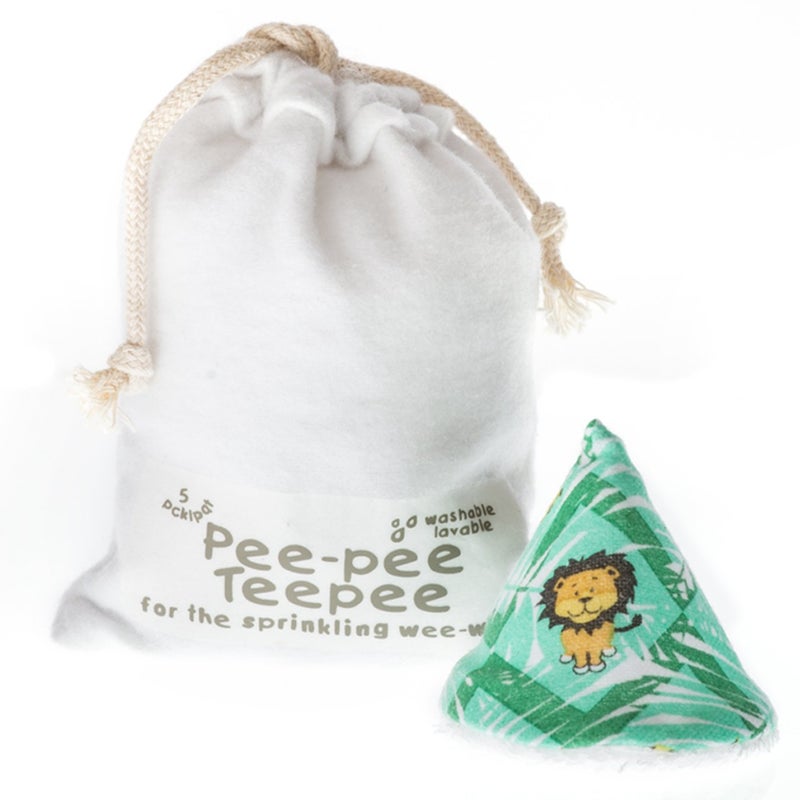 Beba Bean Pee pee Teepee Jungle Green Laundry Bag, white,green,multicolor - Image 2
