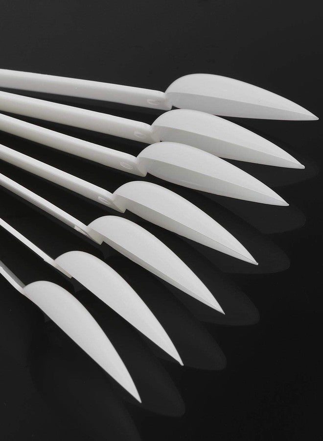 BTYMS 160 Pcs Plastic Nail Swatch Sticks Stiletto Nail Swatches Sample Sticks Nail Color Display Sticks with Metal Rings - Image 4