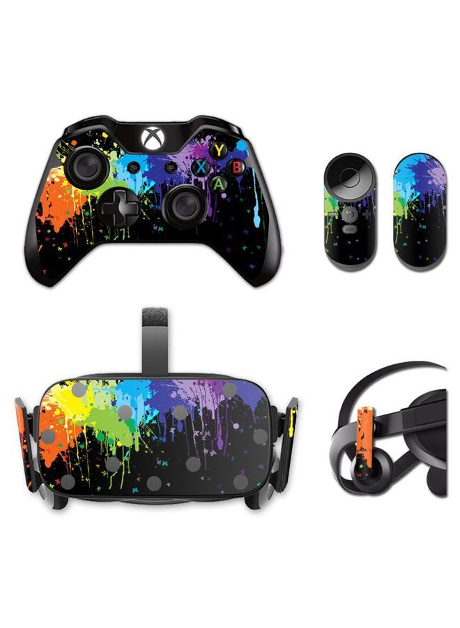 MIGHTY SKINS MightySkins Skin Compatible with Oculus Rift CV1 wrap Cover Sticker Skins Splatter - Image 1