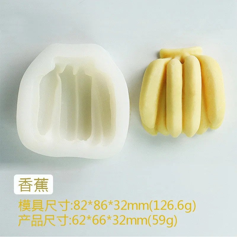 Bluejw Artificial Vegetables Fruits Corn Avocados Cucumber Silicone Molds for DIY Ice Cream Baking Western Pastries - Image 1
