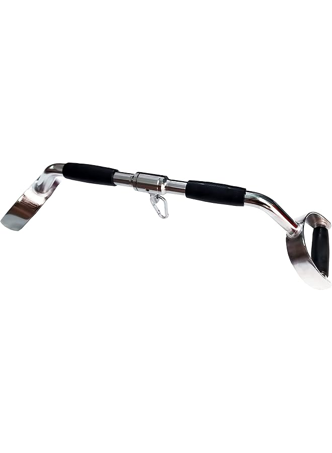 إيروريكس قضيب سحب للأسفل، قضيب ضغط للأسفل، ملحق جهاز كابل، ملحق صالة ألعاب رياضية متعددة، قضيب ثلاثي الرؤوس من الفولاذ الصلب على شكل حرف V - Image 5