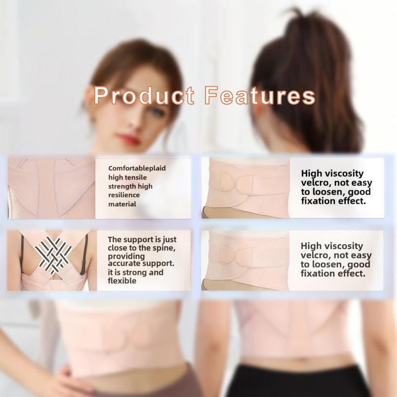 Male and female anti hunchback correction strap, beautiful back, and anti hunchback correction device  pink   XL - Image 4