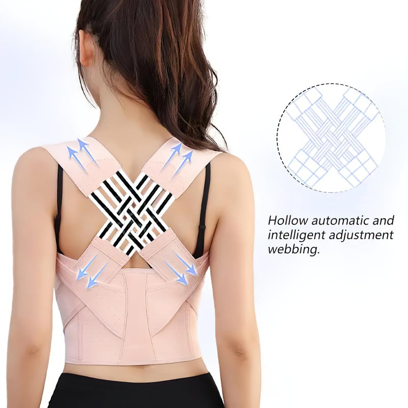 Male and female anti hunchback correction strap, beautiful back, and anti hunchback correction device  pink   XL - Image 5