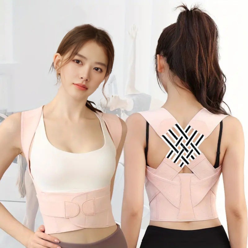 Male and female anti hunchback correction strap, beautiful back, and anti hunchback correction device  pink   XL - Image 2