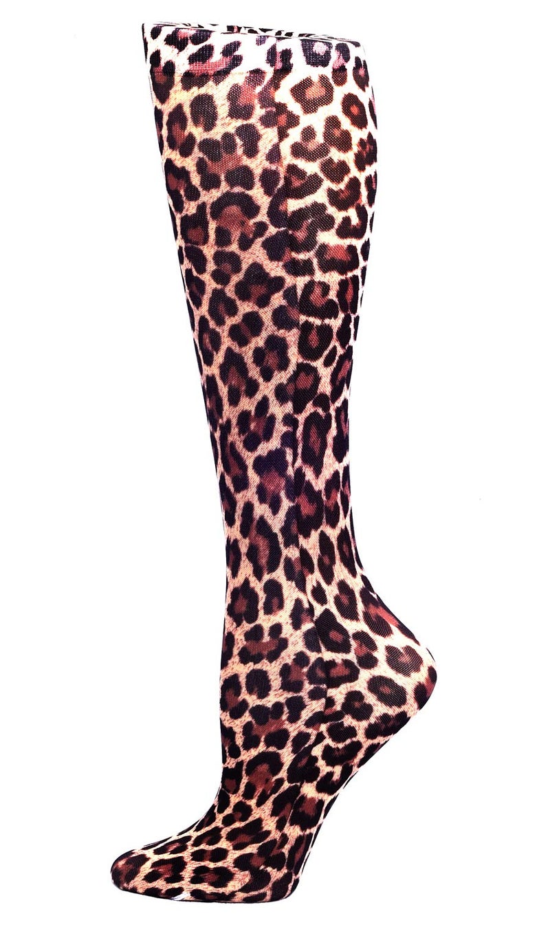 Celeste Stein Therapeutic Compression Socks Hairy Leopard 815 mmhg 6 Ounce