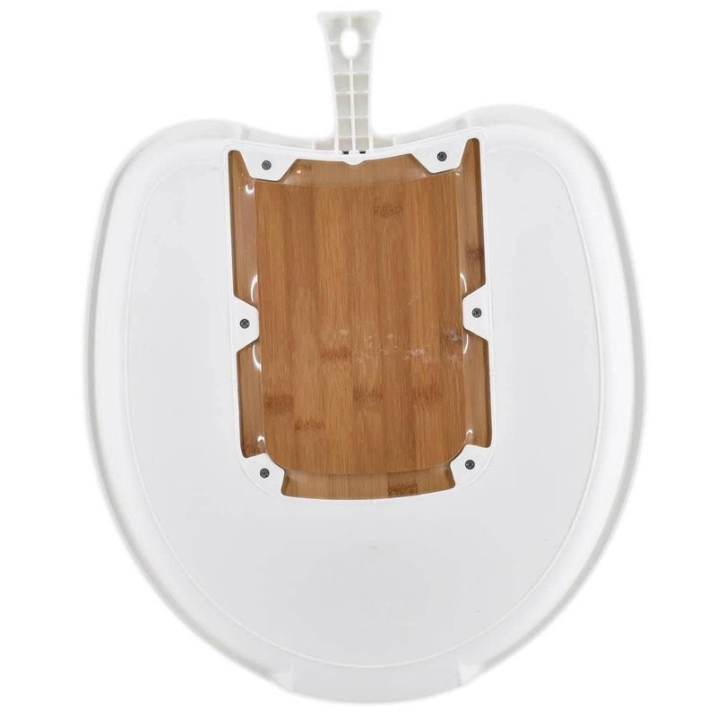 Niyanta Chop and Drop Chopping Board with Bamboo ABSRectangle Shape Large Bamboo Chopping Block and StorageFruit Plate case Vegetable and Fruit Cutting Board Tray Drain Tray 53L x 43W cm - Image 4