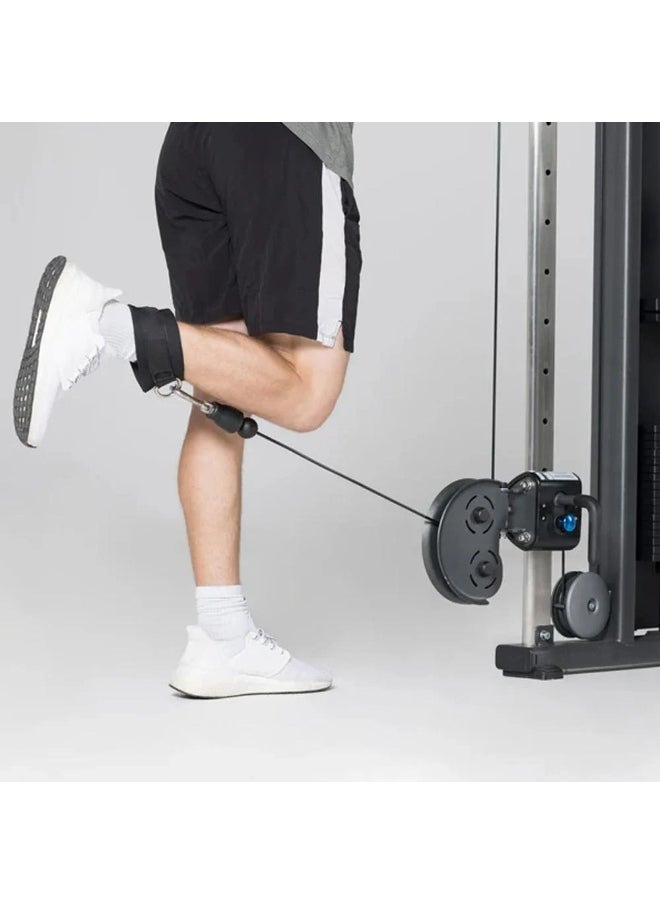CHAMP KIT Cable Machine Attachments Set – Pull Handle, Straight Bar, Triceps Rope, Ankle Strap – Full Gym Accessories Kit  - Image 2