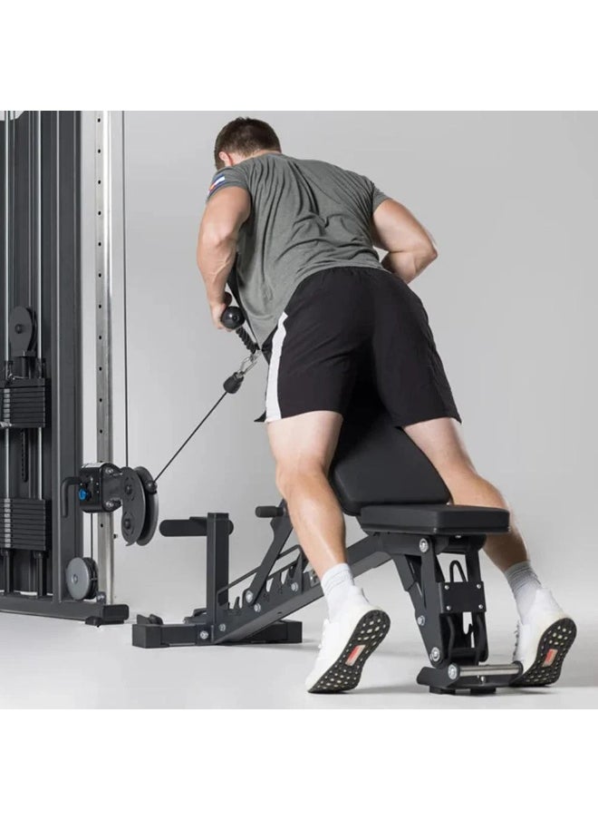 CHAMP KIT Cable Machine Attachments Set – Pull Handle, Straight Bar, Triceps Rope, Ankle Strap – Full Gym Accessories Kit  - Image 3
