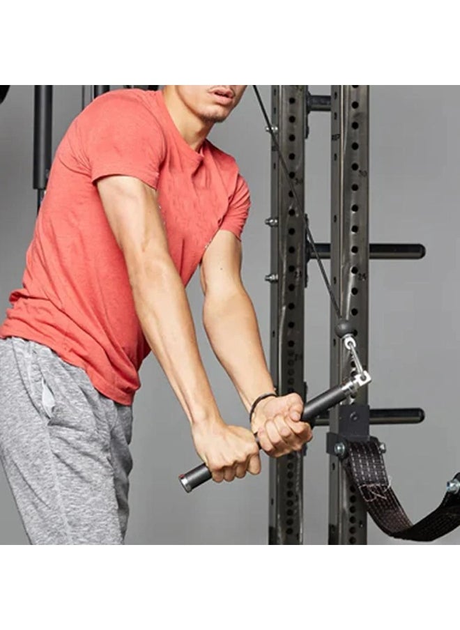 CHAMP KIT Cable Machine Attachments Set – Pull Handle, Straight Bar, Triceps Rope, Ankle Strap – Full Gym Accessories Kit  - Image 4