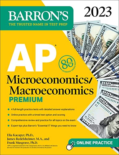 AP Microeconomics/Macroeconomics Premium, 2023: 4 Practice Tests Comprehensive Review + Online Practice - Image 1