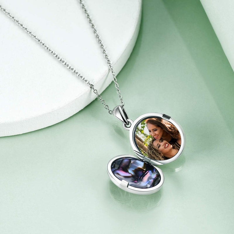 ONEFINITY Store Tree of Life Locket Necklace Sterling Silver Locket Necklace That Holds Pictures Tree of Life Locket Pendant for Women Wife Girlfriend - Image 4