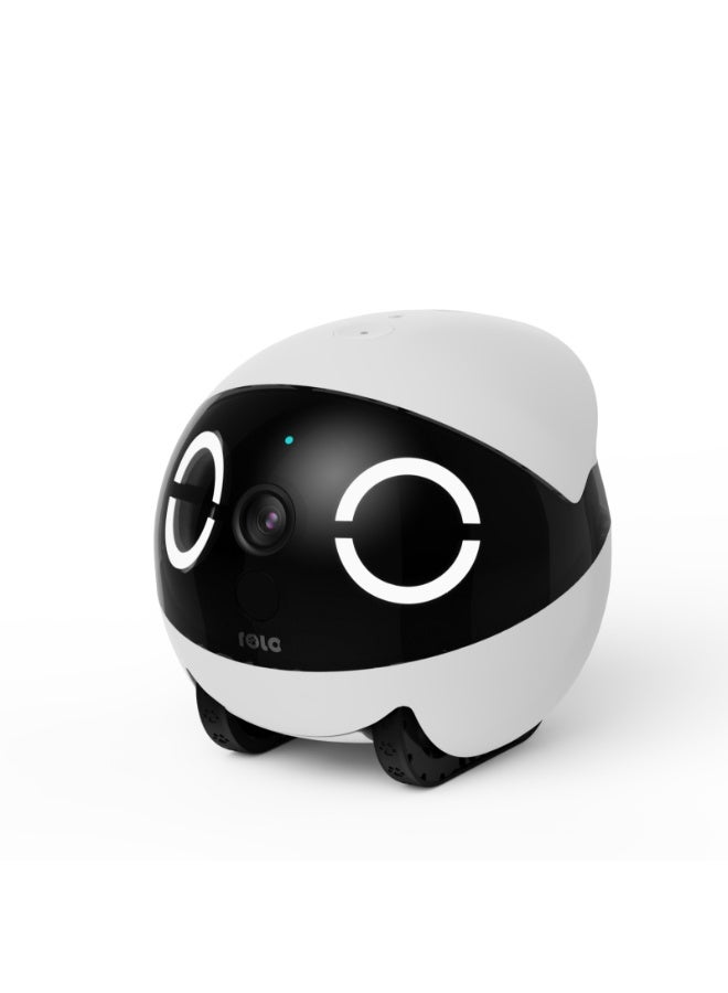 Enabot 2K Camera Robot, Movable Pet Camera, Night Vision, Battery-Powered with Phone App, Indoor Cam w/One-Touch Call, 2-Way Talk,  Motion Detection, Video Recording - Image 1