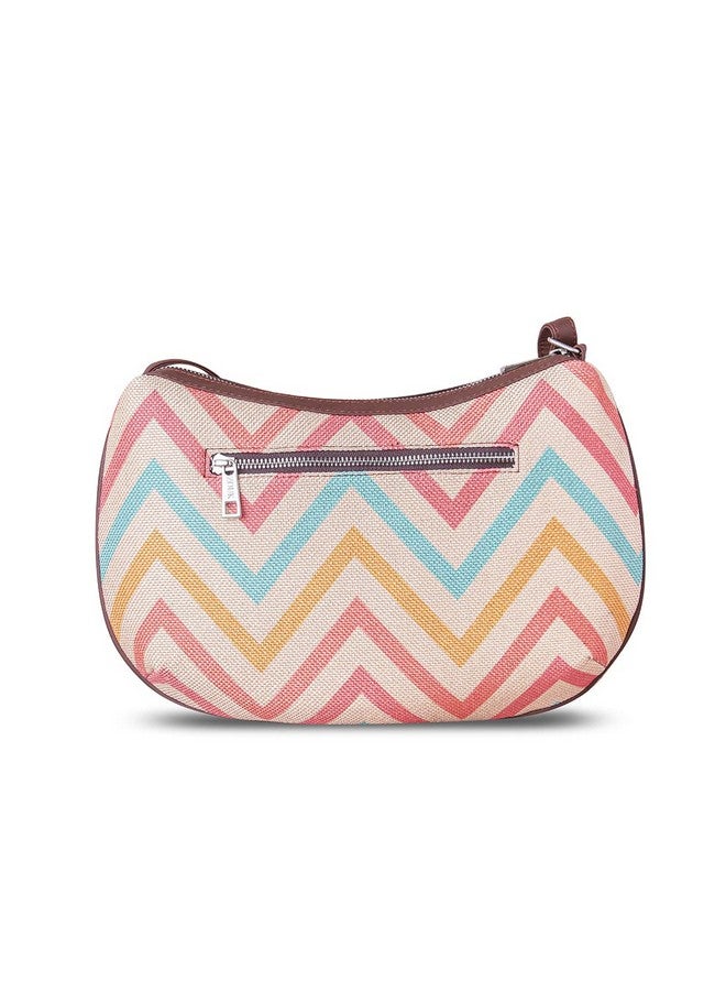 ZOUK Women's Handcrafted Multicolour Beach Sling Bag for Office and College Bag - Image 5