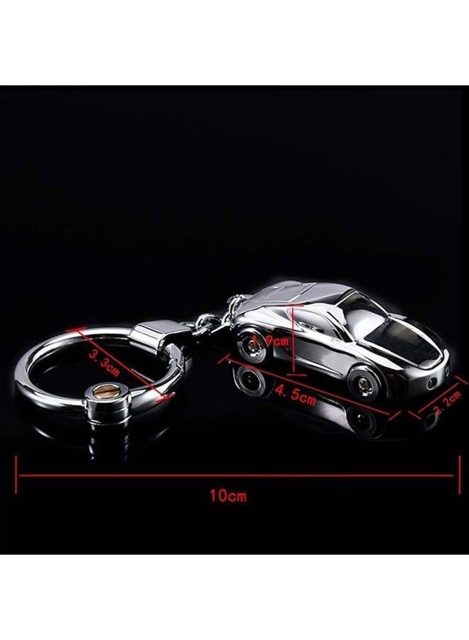 Loquat Car Key Chain Flashlight with 2 Modes LED Light 2-in-1 Car Key Fold Ring for Office Backpack Wallet Charm, Great Gift for Men or Women - Image 5