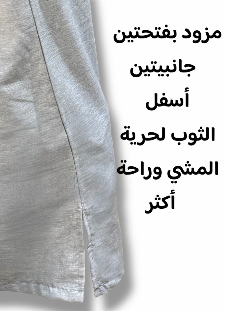 Men's Shirt, Nightgown, Moroccan Robe, Comfortable Men's Gifts Luxury Men's House Robe for Comfort Moroccan Shirt, Men's Summer Shirt, Short Sleeve Shirt, Men's Robe Comfortable Men's Gifts - Image 4