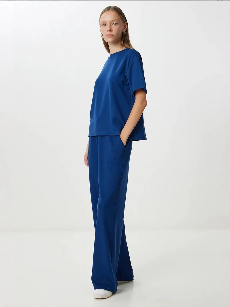 السعادة في إسطنبول ISTANBUL Casual Short Sleeve Crew Neck Drawstring Waist Two-Piece Co-Ord Set