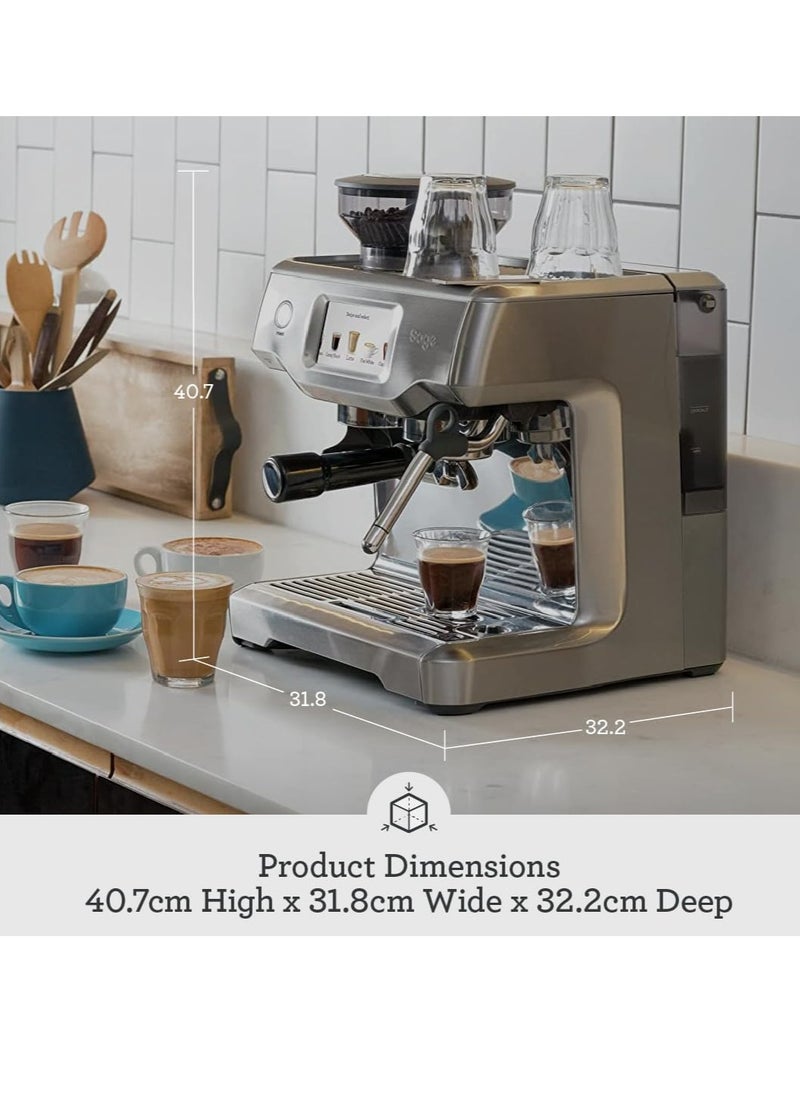 Sage - The Barista Touch - Bean to Cup Coffee Machine with Grinder and Milk Frother - Brushed Stainless Steel, BES880BSS - Image 1