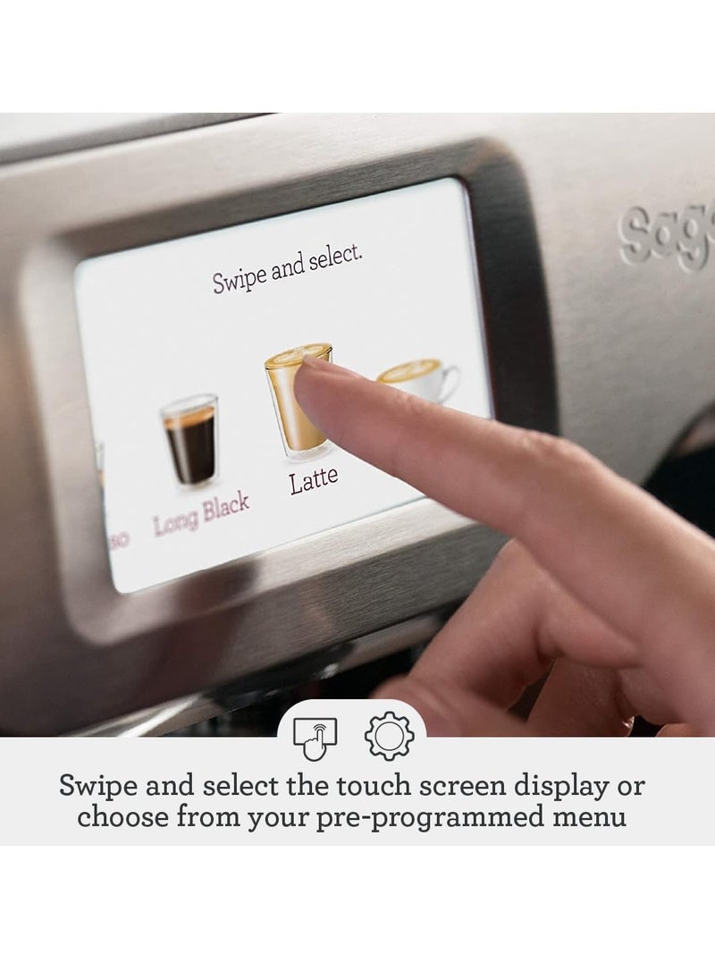 Sage - The Barista Touch - Bean to Cup Coffee Machine with Grinder and Milk Frother - Brushed Stainless Steel, BES880BSS - Image 1