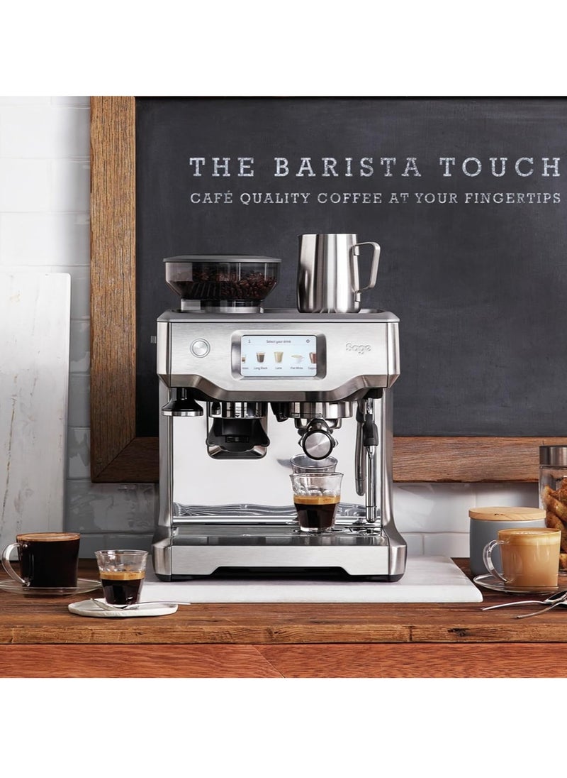 Sage - The Barista Touch - Bean to Cup Coffee Machine with Grinder and Milk Frother - Brushed Stainless Steel, BES880BSS - Image 1