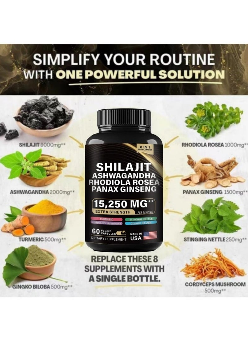 Shilajit RX 2 Bottle Herbal Energy Matrix | 9000MG Himalayan Shilajit + Sixfold Extracts, New Experience of Revitalizing Body and Mindï¼Packaging may varyï¼  - Image 4