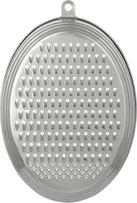 Bekner Stainless Steel Oval Handy Grater Vegetable & Fruit Grater & Slicer (1) - Image 4
