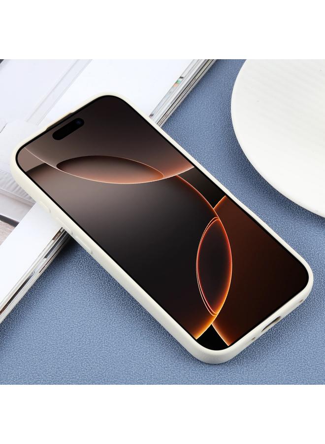 S-TOP Case For iPhone 16 Pro Max Plain Imitation Leather Back Cover Phone Case - Image 3