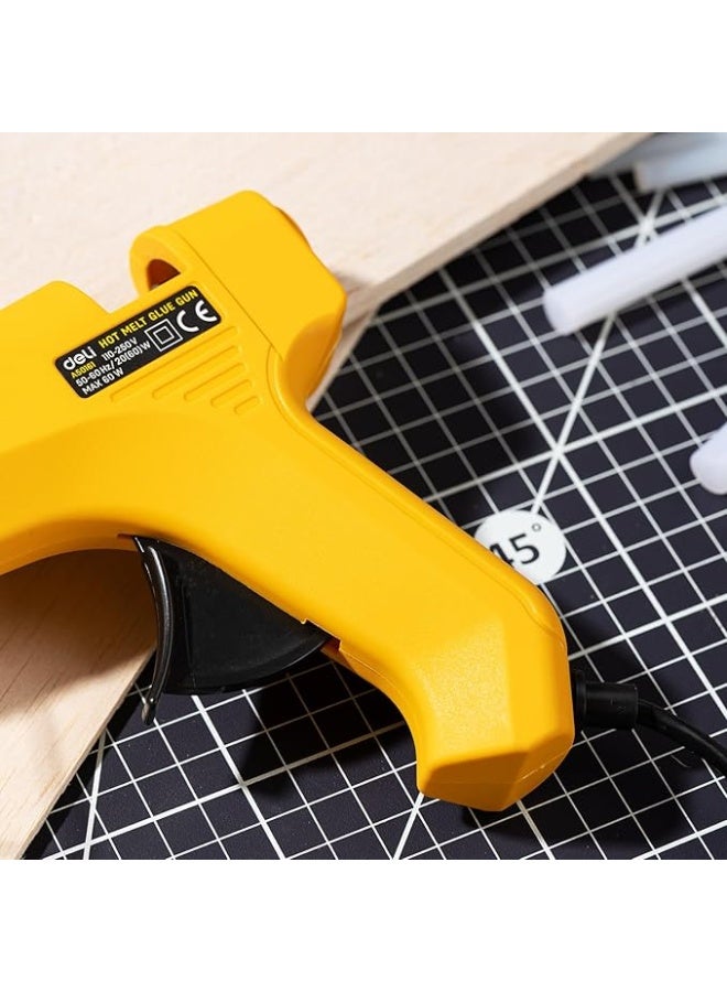 Deli EA50061 Hot Melt Glue Gun – 20W (Yellow) - Image 5