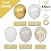 KUULBELA 68Pcs Sand White Gold Confetti Balloons Kit 12 Inch Ballons Beige Pearl White Balloon Gold Party Balloons with Ribbons for Birthday Wedding engagement Baby Shower Graduation Decorations - Image 4