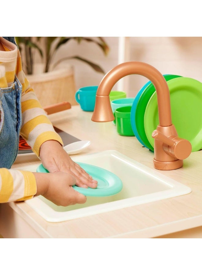 Battat - Play Kitchen with Real Chalkboard with 26-Piece Set - BT4767Z - Image 2