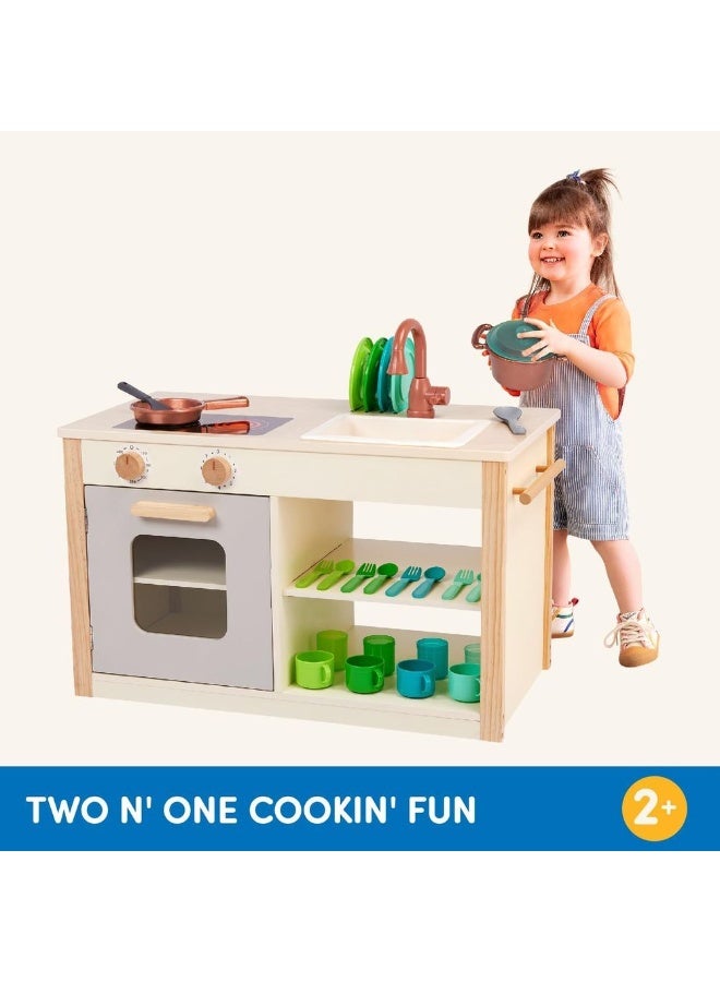 Battat - Play Kitchen with Real Chalkboard with 26-Piece Set - BT4767Z - Image 4