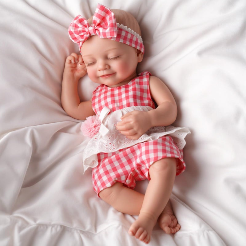 BABESIDE Silicone Baby Doll - 16" Sleeping Reborn Baby Dolls Silicone Full Body, Anatomically Correct Newborn Real Life Baby Doll with Feeding Kit & Gift Box for Kids Age 3+ - Image 4