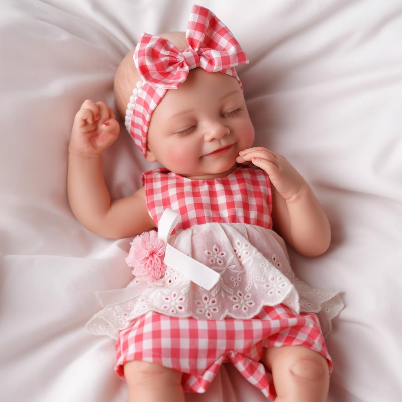 BABESIDE Silicone Baby Doll - 16" Sleeping Reborn Baby Dolls Silicone Full Body, Anatomically Correct Newborn Real Life Baby Doll with Feeding Kit & Gift Box for Kids Age 3+ - Image 1
