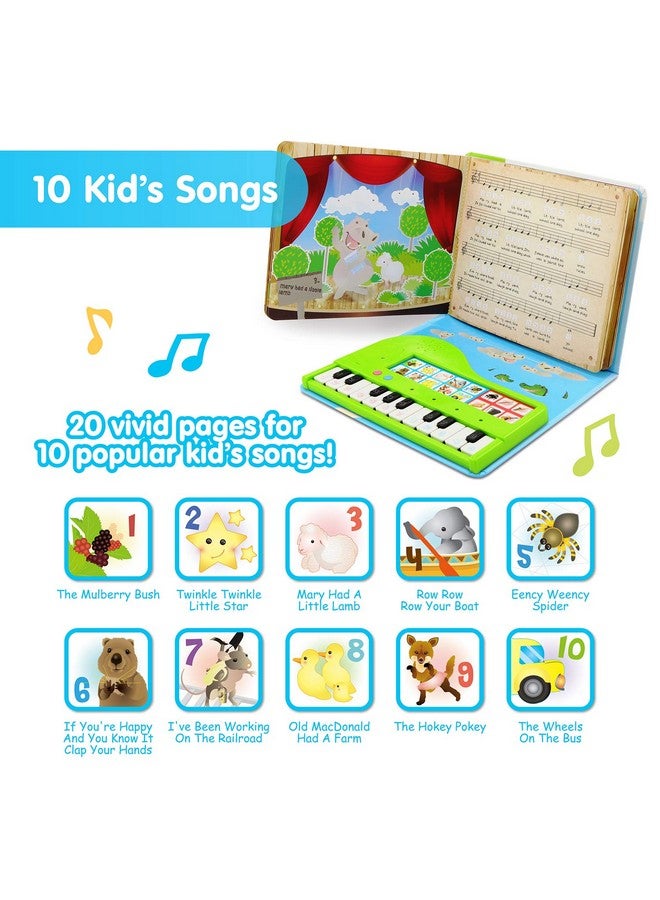 بست ليرنينج أفضل كتاب تعليمي عن البيانو - لعبة موسيقية تعليمية للأطفال الصغار من سن 3 إلى 5 سنوات - هدية مثالية لعيد الميلاد وأعياد الميلاد للأولاد أو البنات بعمر 3 أو 4 سنوات - Image 2