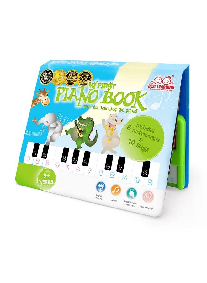 بست ليرنينج أفضل كتاب تعليمي عن البيانو - لعبة موسيقية تعليمية للأطفال الصغار من سن 3 إلى 5 سنوات - هدية مثالية لعيد الميلاد وأعياد الميلاد للأولاد أو البنات بعمر 3 أو 4 سنوات - Image 1