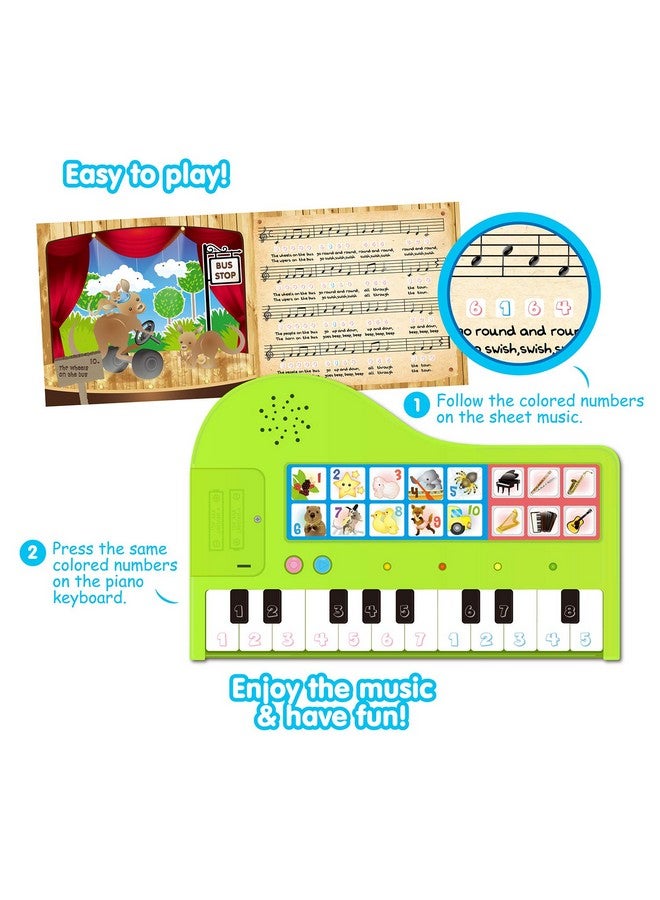 بست ليرنينج أفضل كتاب تعليمي عن البيانو - لعبة موسيقية تعليمية للأطفال الصغار من سن 3 إلى 5 سنوات - هدية مثالية لعيد الميلاد وأعياد الميلاد للأولاد أو البنات بعمر 3 أو 4 سنوات - Image 3