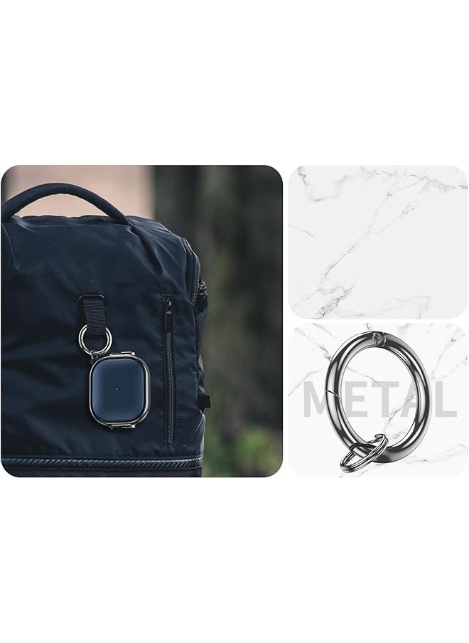 erorex - For Airpods 4Th Generation Case Compatible With Airpods 4 Gen 2024 Usb C Electroplating Frame Drop Protection Cover With Keychain For Airpods 4 Rose Gold+Green - Image 1