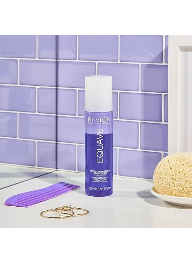 Revlon Professional Equave Instant Detangling Care without Rinsing 2 Phase Hydronutritive Moisturising for Dry Hair 200 ml - Image 4